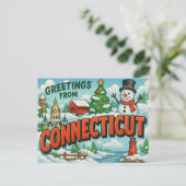 Carte postale CONNECTICUT (Debout devant)