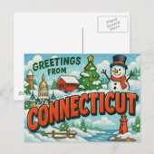 Carte postale CONNECTICUT (Devant / Derrière)