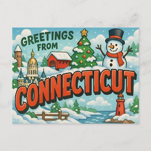 Carte postale CONNECTICUT (Devant)