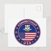 Carte Postale Connecticut (Devant / Derrière)