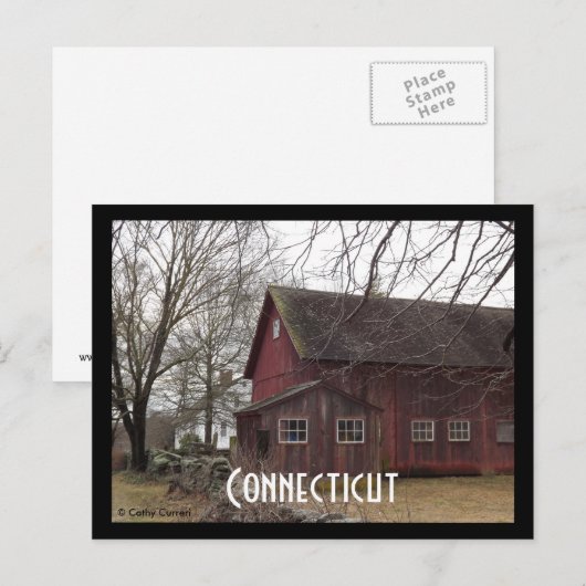 Carte postale Connecticut (Devant / Derrière)