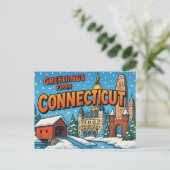 Carte postale CONNECTICUT (Debout devant)