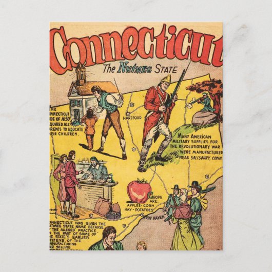 Carte Postale Connecticut (Devant)