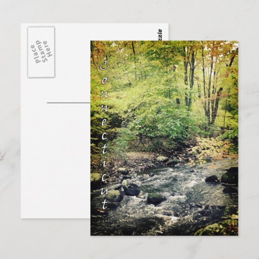 Carte postale Connecticut (Devant / Derrière)