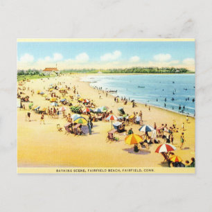 Carte postale Connecticut Beach Restauration vinta
