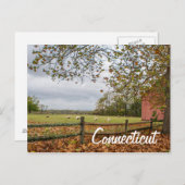 Carte postale Connecticut Country Farm (Devant / Derrière)