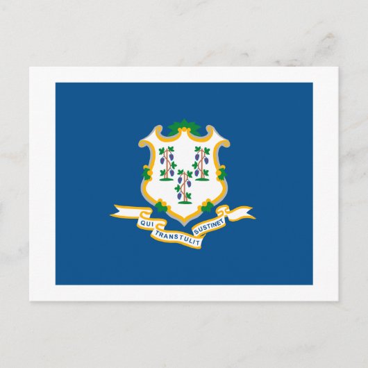 Carte postale Connecticut Flag (Devant)