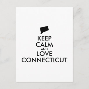 CARTE POSTALE CONNECTICUT PERSONNALISABLE ET CONNECTICUT AMOUR