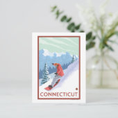 Carte Postale Connecticut Snowboarder (Debout devant)