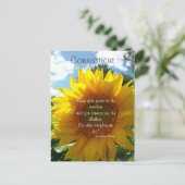 Carte postale Connecticut Sunflower (Debout devant)