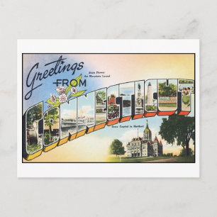 Carte postale Connecticut vintage
