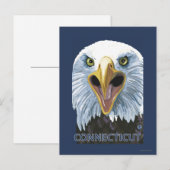 Carte Postale ConnecticutEagle vers le haut (Devant / Derrière)