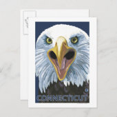 Carte Postale ConnecticutEagle vers le haut (Devant / Derrière)