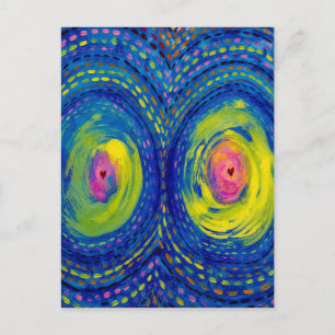 Carte Postale Connexion Cosmique – Art Cosmique Abstrait Coloré