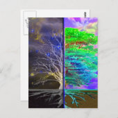 Carte Postale Connexion de l'arborescence de vie (Devant / Derrière)