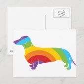 Carte Postale Connexion Doxie Rainbow (Devant / Derrière)