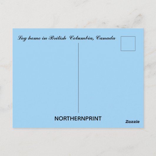 Carte Postale Connexion en Colombie-Britannique Canada (Dos)