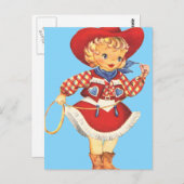 Carte Postale Connie Cowgirl (Devant / Derrière)