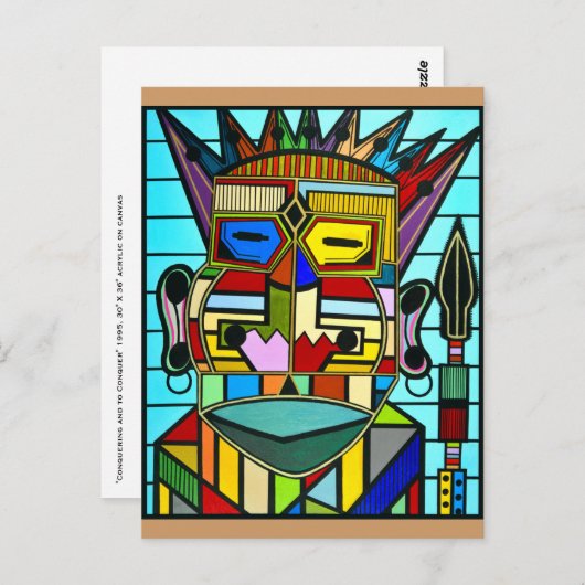 Carte Postale "Conquérir et conquérir" par Ruchell Alexander (Devant / Derrière)