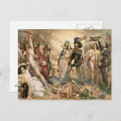 Carte Postale Conquête du Mexique (Devant / Derrière)