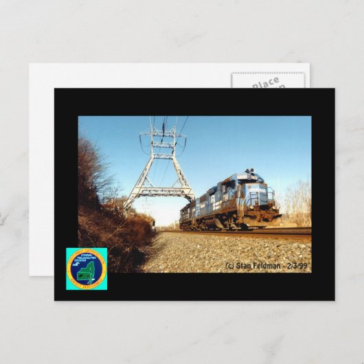 Carte Postale Conrail Engine 7741 à Pencoyd Penna. (Devant / Derrière)