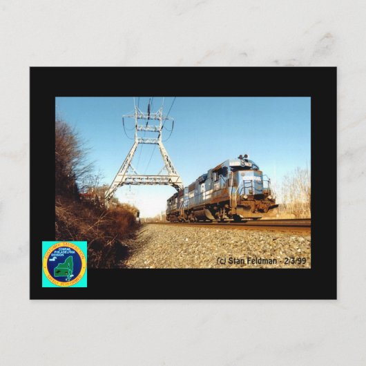 Carte Postale Conrail Engine 7741 à Pencoyd Penna. (Devant)