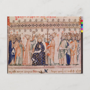 Carte Postale Consacré Philippe III le Hardi Roi de