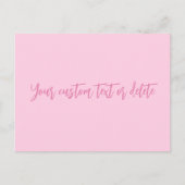 Carte Postale Conscience du cancer du sein mois script personnal (Devant)