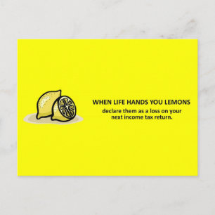 Carte Postale Conseil comptable amusant en matière d'impôt sur l
