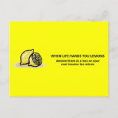 Carte Postale Conseil comptable amusant en matière d'impôt sur l (Devant)