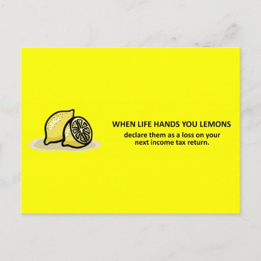 Carte Postale Conseil comptable amusant en matière d'impôt sur l (Devant)