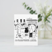 Carte Postale Conseil conjugal, pas annulation (Debout devant)