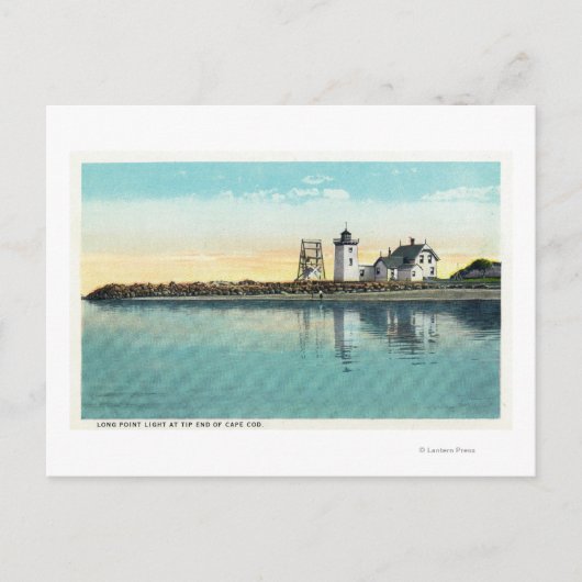 Carte Postale Conseil de fin Cape Cod Vue de Long Point (Devant)