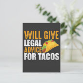 Carte Postale Conseil juridique pour Tacos Avocat Mexicain Avoca (Debout devant)