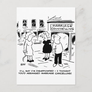 Carte Postale Conseil matrimonial, pas annuler