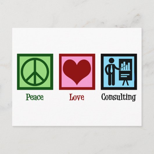 Carte Postale Conseil Peace Love (Devant)