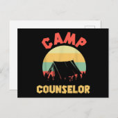 Carte Postale Conseiller de camp d'été Directeur Camper (Devant / Derrière)