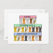 Carte Postale Conseiller du camp Thanks (Devant / Derrière)