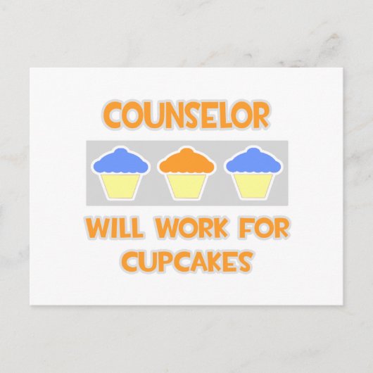 Carte Postale Conseiller ... Fonctionnera Pour Les Cupcakes (Devant)