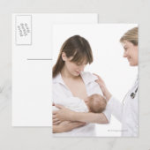 Carte Postale Conseils d'allaitement d'un médecin (Devant / Derrière)