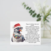 Carte Postale Conseils De Vacances Drôle D'Un Pigeon (Debout devant)