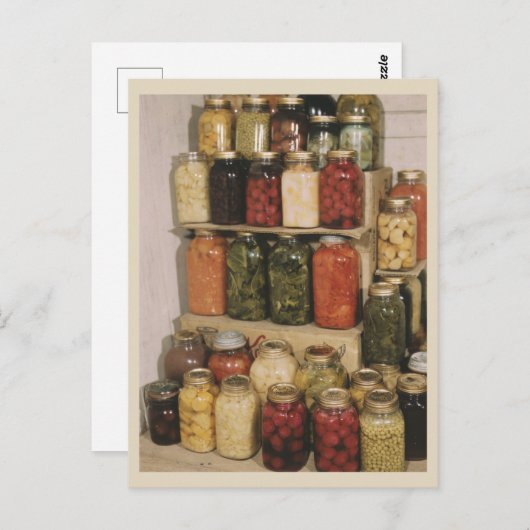Carte Postale Consertir et conserver des bocaux entiers de nourr (Devant / Derrière)