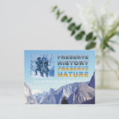 Carte Postale Conservation du parc national ABH (Debout devant)