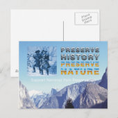 Carte Postale Conservation du parc national ABH (Devant / Derrière)
