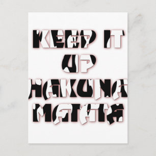 Carte Postale Conserver / Hakuna Matata