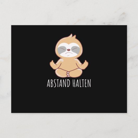 Carte Postale Conserver la distance (Devant)