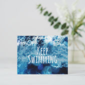 Carte Postale Conserver la nage Ocean Motivation (Debout devant)