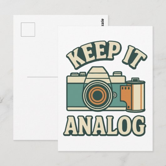 Carte Postale Conserver l'analogique (Devant / Derrière)