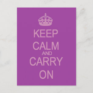 Carte postale Conserver le calme