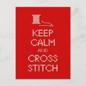 Carte postale Conserver le calme (Devant)